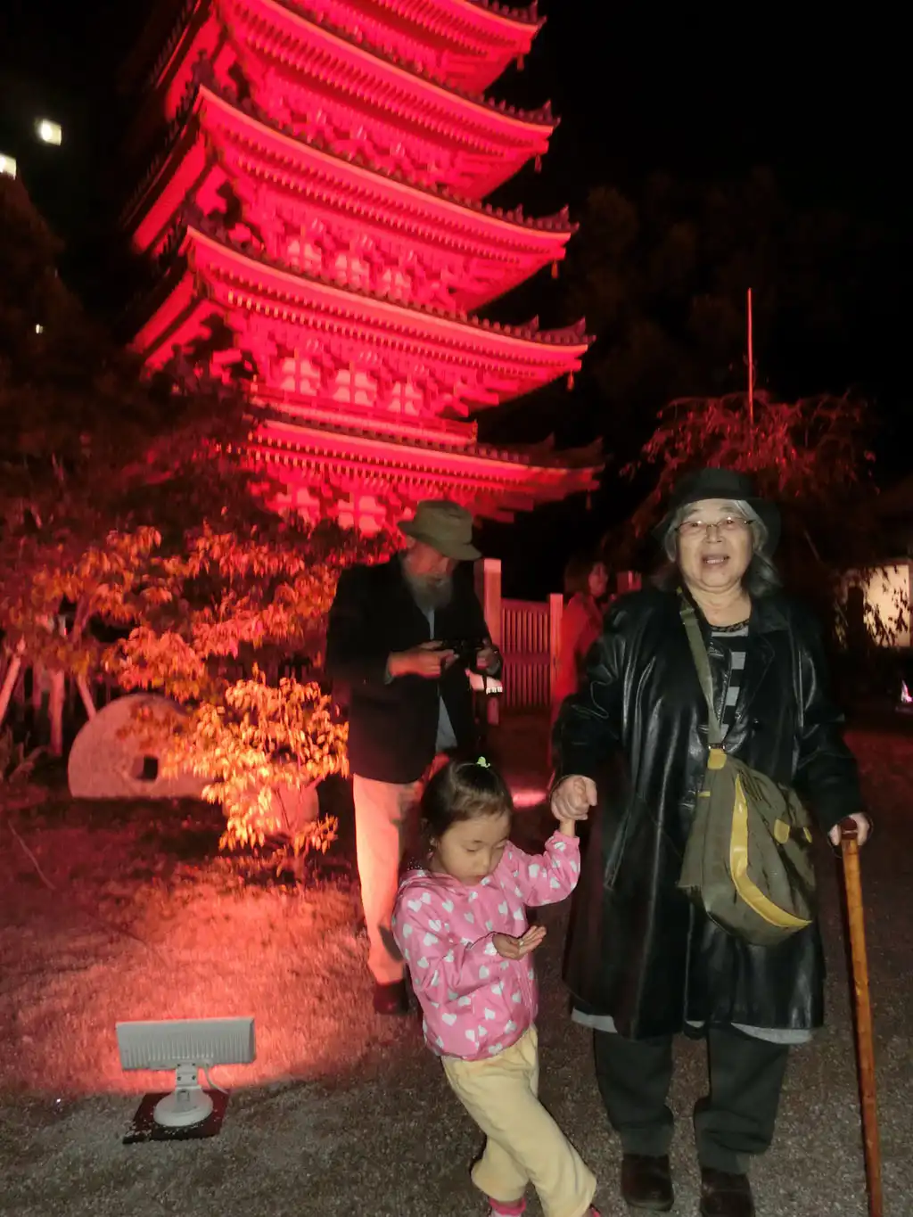 じいじとばあばと初めての夜遊び　寒かったけど楽しかったね2画像