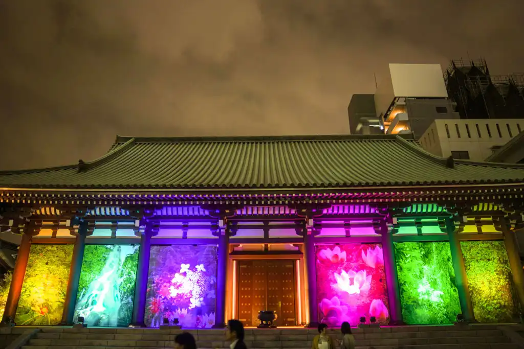 夜でも見えるレインボー画像