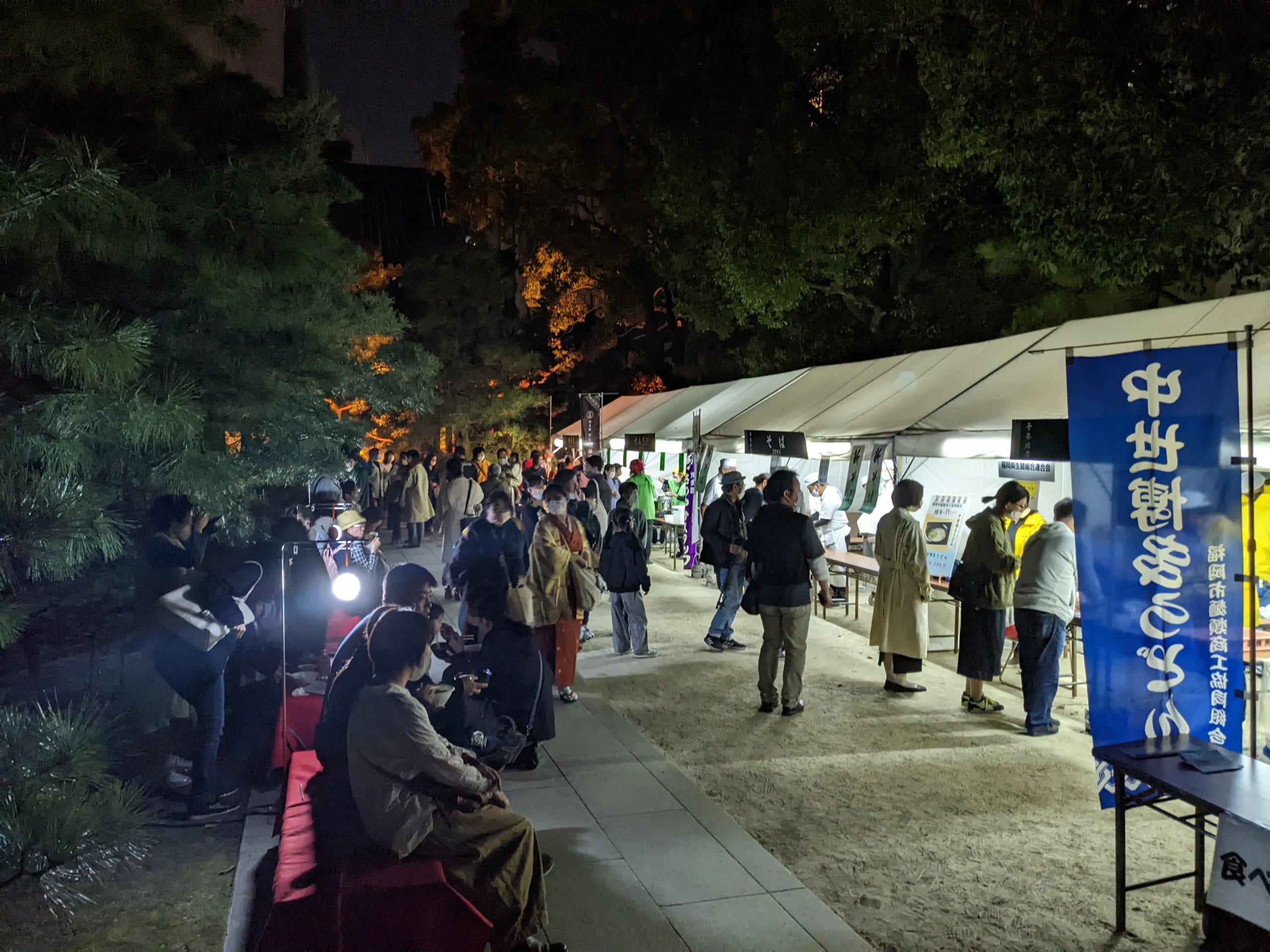 承天寺夜市の会場風景